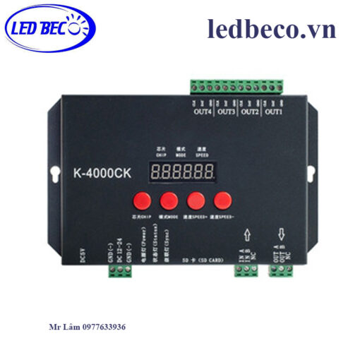 Mạch điều khiển led trang trí tòa nhà K-4000CK - K-4000CK With SD card