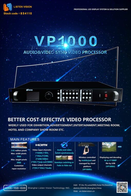 Bộ xử lý hình ảnh VP-1000- Processor listen VP-1000